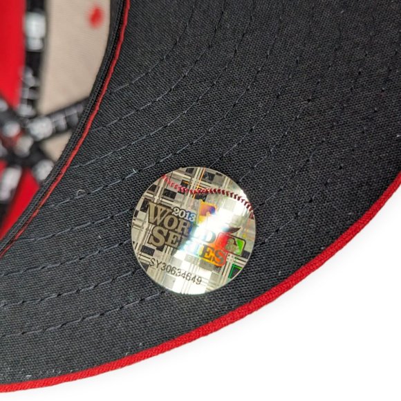 New Era MLB St Louis Cardinals 2013 World Series On Field Cap Size 7 3/8 - Picture 7 of 13